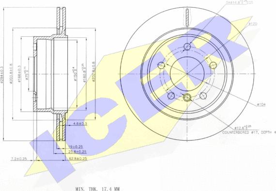 Icer 78BD6087-2 - Əyləc Diski furqanavto.az