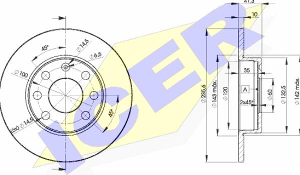 Icer 78BD6193-2 - Əyləc Diski furqanavto.az