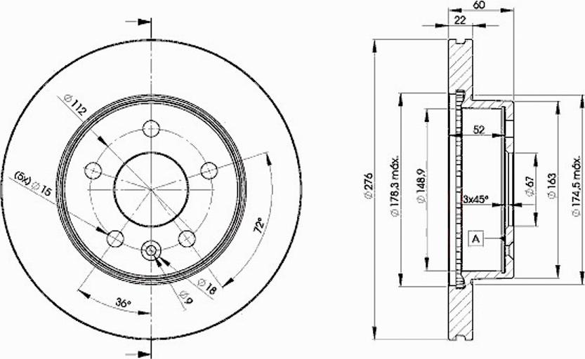 Icer 78BD6380 - Əyləc Diski furqanavto.az