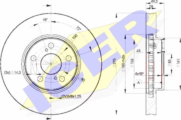 Icer 78BD0600-2 - Əyləc Diski furqanavto.az