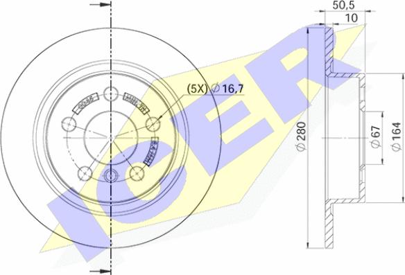 Icer 78BD0045-2 - Əyləc Diski furqanavto.az