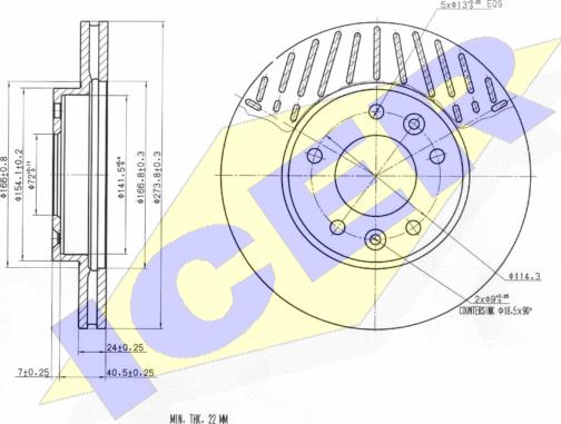 Icer 78BD0018-2 - Əyləc Diski furqanavto.az