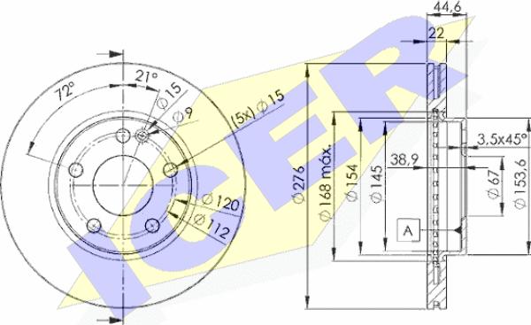 Icer 78BD0111-2 - Əyləc Diski furqanavto.az