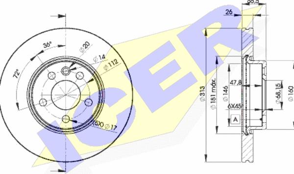 Icer 78BD1530-2 - Əyləc Diski furqanavto.az