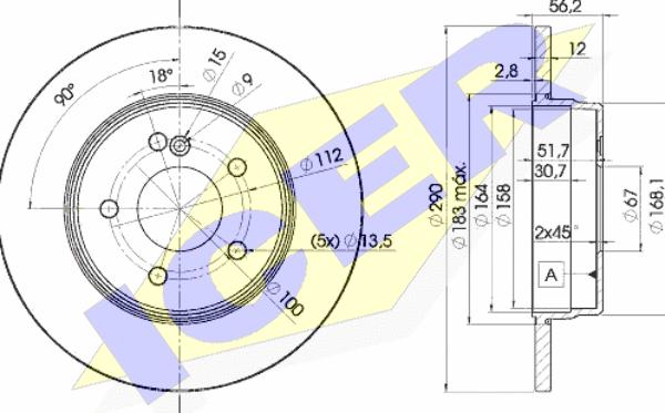 Icer 78BD1213-2 - Əyləc Diski furqanavto.az