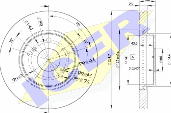 Icer 78BD1705-2 - Əyləc Diski furqanavto.az