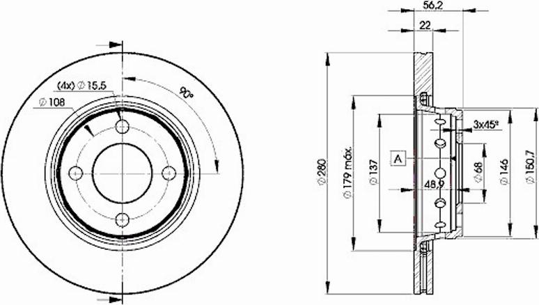 Icer 78BD8011 - Əyləc Diski furqanavto.az