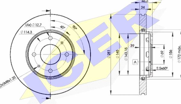 Icer 78BD8027-2 - Əyləc Diski furqanavto.az