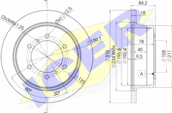 Icer 78BD8797-2 - Əyləc Diski furqanavto.az