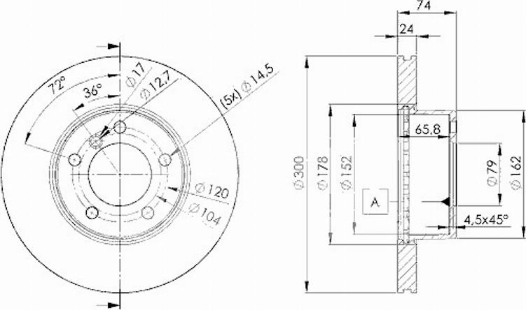 Icer 78BD3405 - Əyləc Diski furqanavto.az