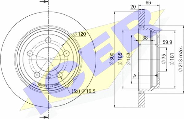 Icer 78BD3418-2 - Əyləc Diski furqanavto.az