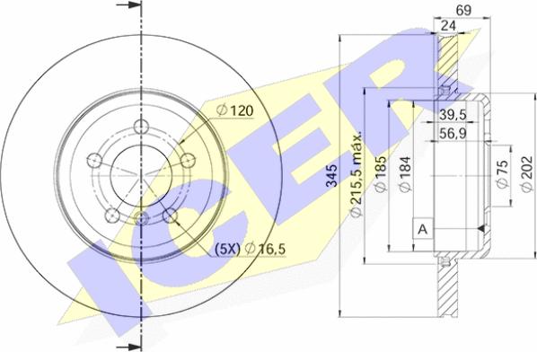 Icer 78BD3562-2 - Əyləc Diski furqanavto.az