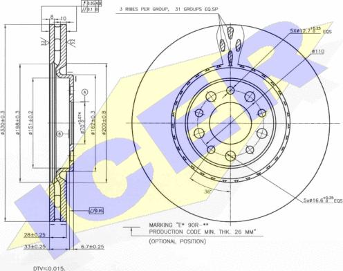 Icer 78BD3609-1 - Əyləc Diski furqanavto.az