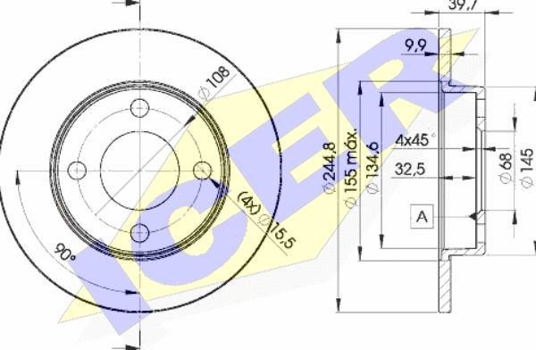 Icer 78BD3636-2 - Əyləc Diski furqanavto.az