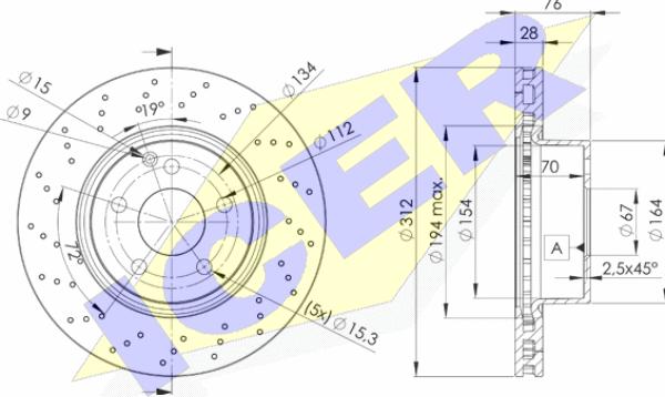 Icer 78BD3054-2 - Əyləc Diski furqanavto.az