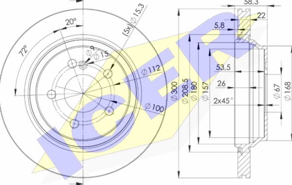 Icer 78BD3053-2 - Əyləc Diski furqanavto.az