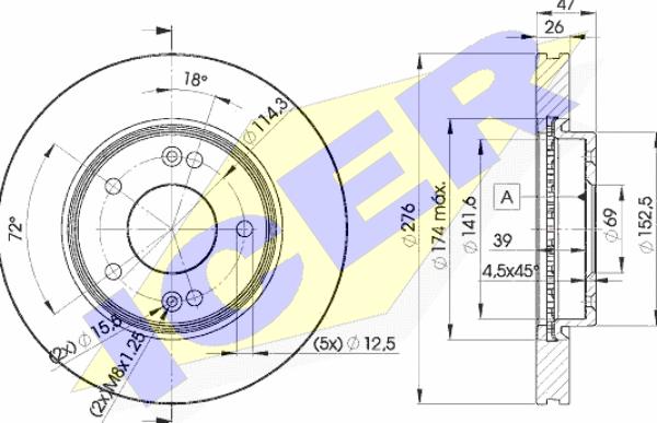 Icer 78BD3290-2 - Əyləc Diski furqanavto.az