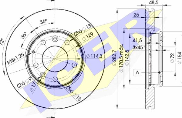 Icer 78BD3269-2 - Əyləc Diski furqanavto.az