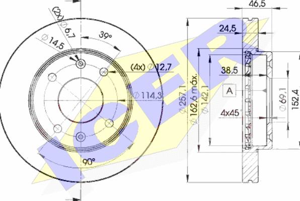 Icer 78BD2902-2 - Əyləc Diski furqanavto.az