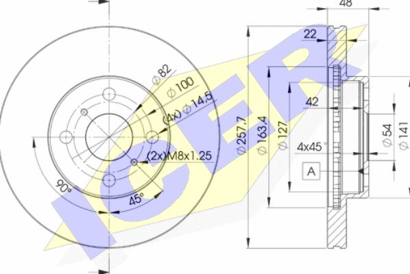 Icer 78BD2490-2 - Əyləc Diski furqanavto.az