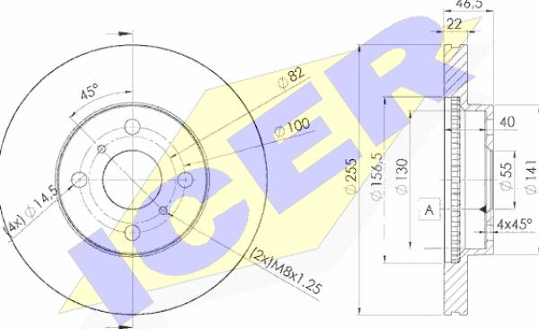 Icer 78BD2038-2 - Əyləc Diski furqanavto.az