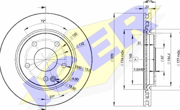 Icer 78BD2112-2 - Əyləc Diski furqanavto.az