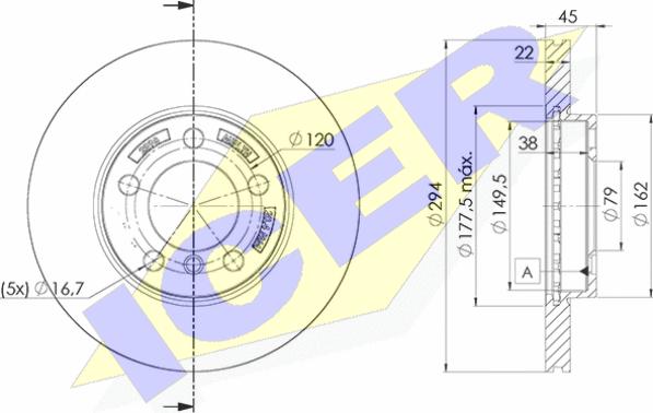 Icer 78BD2898-2 - Əyləc Diski furqanavto.az