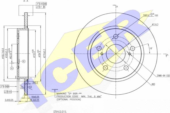 Icer 78BD2888-2 - Əyləc Diski furqanavto.az