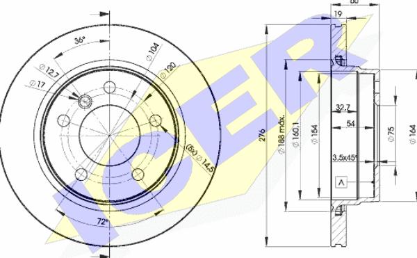 Icer 78BD2315-2 - Əyləc Diski furqanavto.az