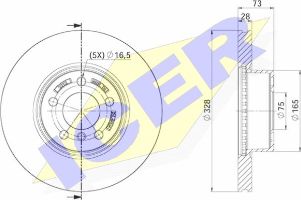 Icer 78BD2212-2 - Əyləc Diski furqanavto.az