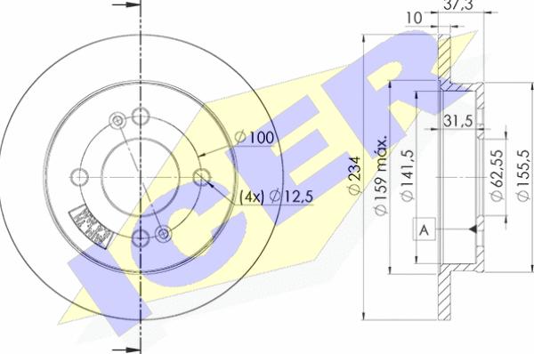 Icer 78BD7520-2 - Əyləc Diski furqanavto.az