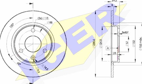 Icer 78BD7199-2 - Əyləc Diski furqanavto.az