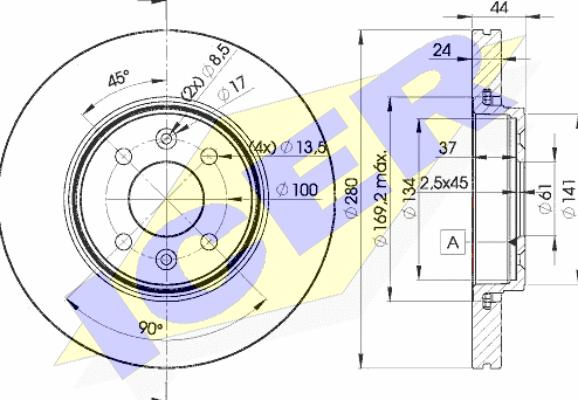 Icer 78BD7829-2 - Əyləc Diski furqanavto.az