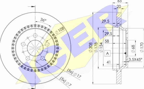 Icer 78BD7302-1 - Əyləc Diski furqanavto.az