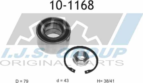 IJS GROUP 10-1168 - Təkər qovşağı, podşipnik dəsti furqanavto.az