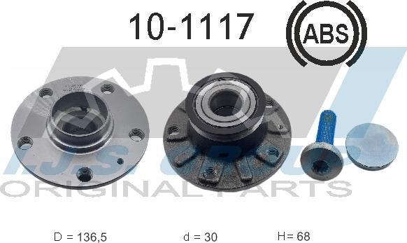 IJS GROUP 10-1117 - Təkər qovşağı, podşipnik dəsti furqanavto.az