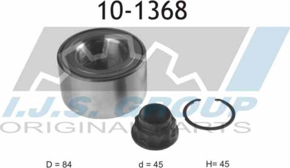 IJS GROUP 10-1368 - Təkər qovşağı, podşipnik dəsti furqanavto.az