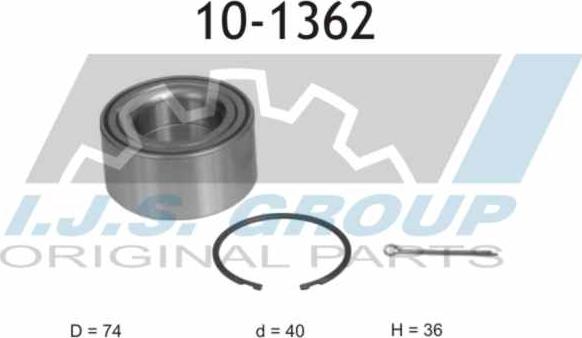 IJS GROUP 10-1362 - Təkər qovşağı, podşipnik dəsti furqanavto.az