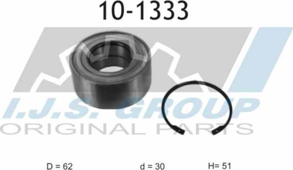 IJS GROUP 10-1333 - Təkər qovşağı, podşipnik dəsti furqanavto.az