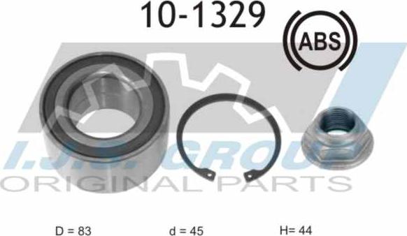 IJS GROUP 10-1329 - Təkər qovşağı, podşipnik dəsti furqanavto.az