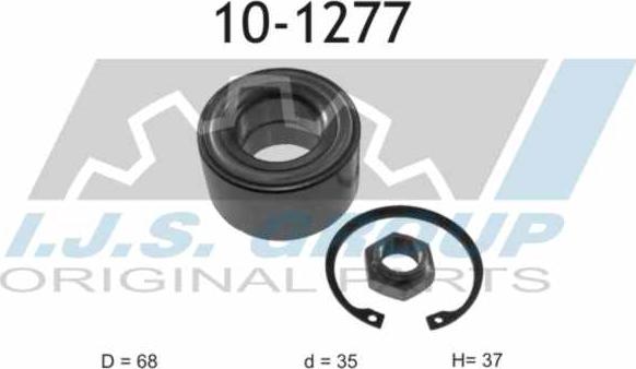 IJS GROUP 10-1277 - Təkər qovşağı, podşipnik dəsti furqanavto.az