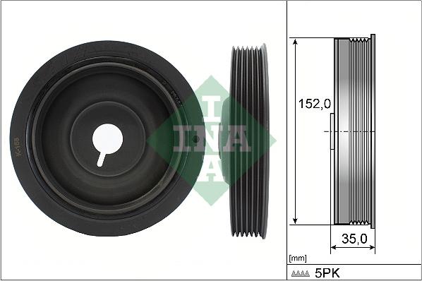 INA 544 0054 10 - Kəmər kasnağı, krank mili furqanavto.az