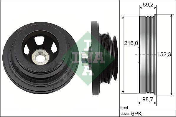 INA 544 0116 10 - Kəmər kasnağı, krank mili www.furqanavto.az