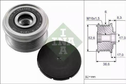 NTY ESA-NS-006 - Kasnak, alternator, sərbəst dönərli mufta furqanavto.az