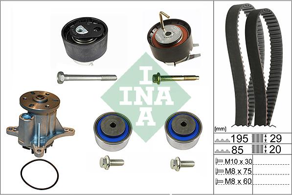 INA 530 0469 30 - Su Pompası və Vaxt Kəməri Dəsti furqanavto.az