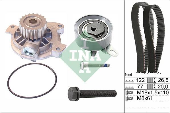 INA 530 0406 30 - Su Pompası və Vaxt Kəməri Dəsti furqanavto.az