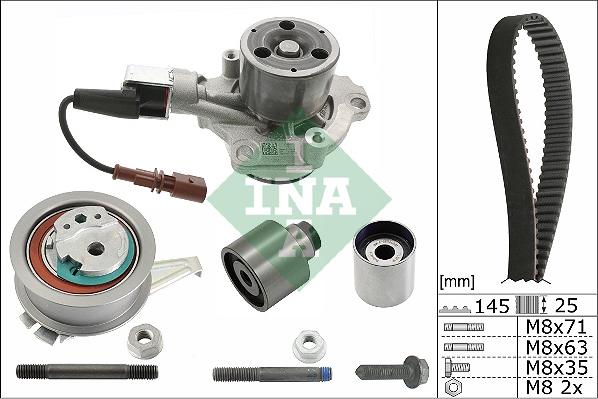 INA 530 0759 30 - Su Pompası və Vaxt Kəməri Dəsti furqanavto.az