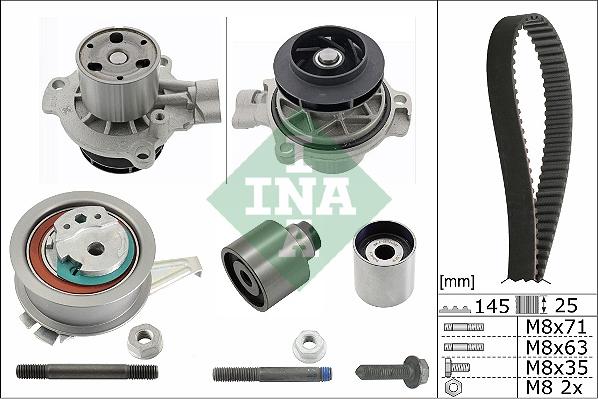 INA 530 0699 31 - Su Pompası və Vaxt Kəməri Dəsti furqanavto.az