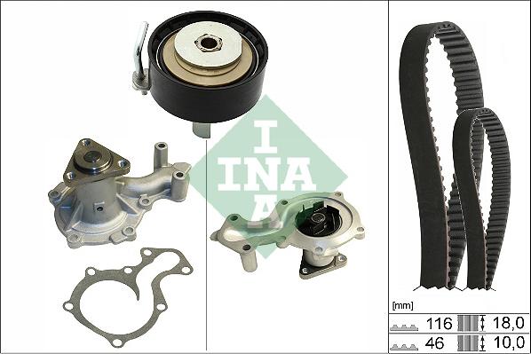 INA 530 0701 30 - Su Pompası və Vaxt Kəməri Dəsti furqanavto.az