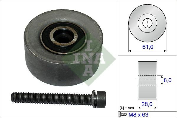 INA 532 0472 10 - Yönləndirmə / Bələdçi kasnağı, vaxt kəməri furqanavto.az